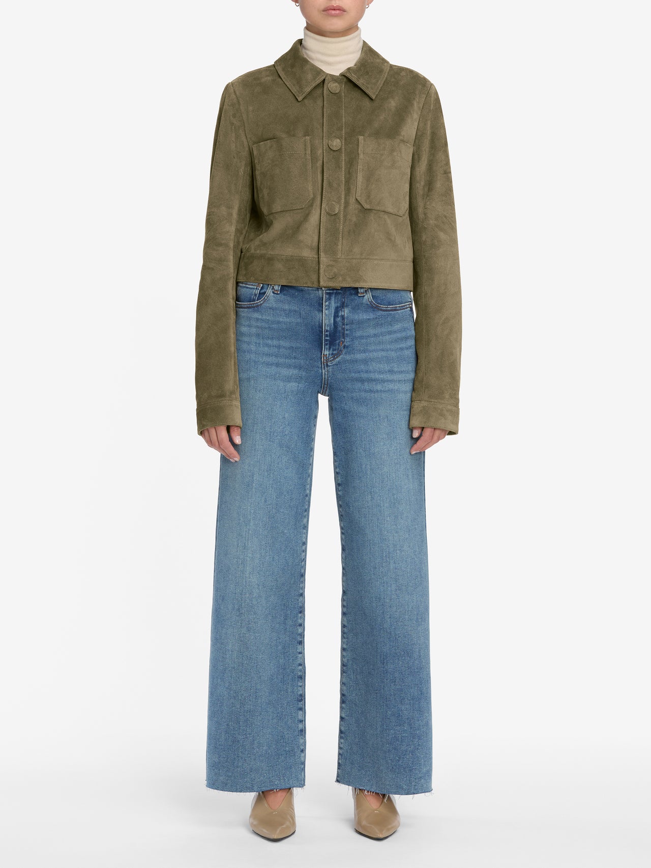 jeans full front view