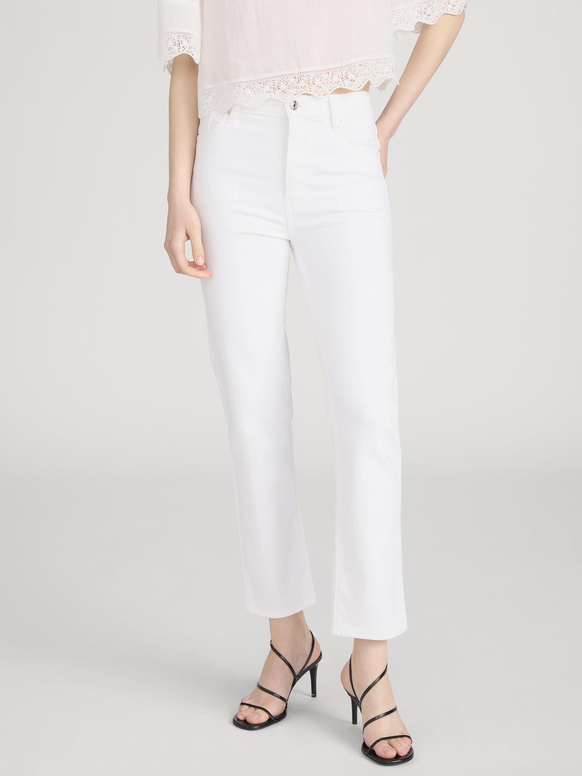 Jean on model crop 