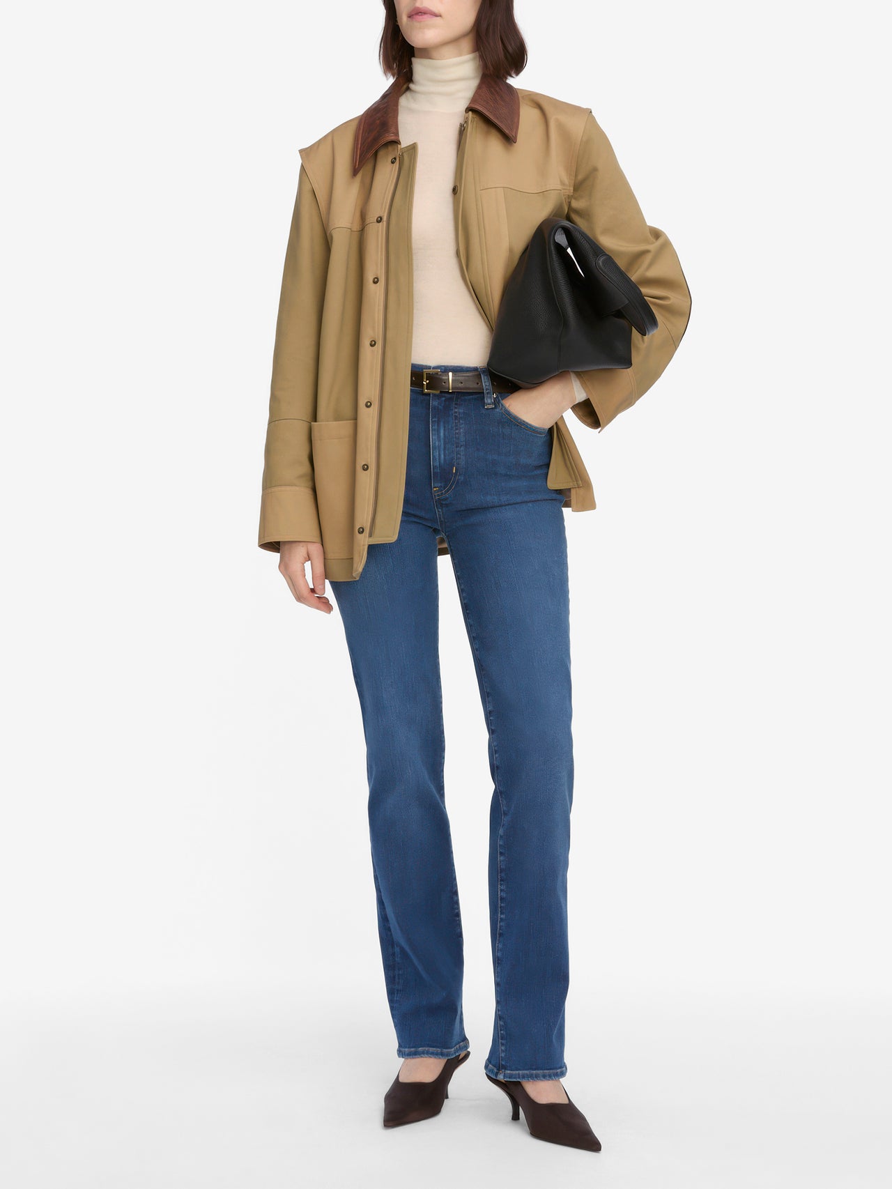 jeans full front view