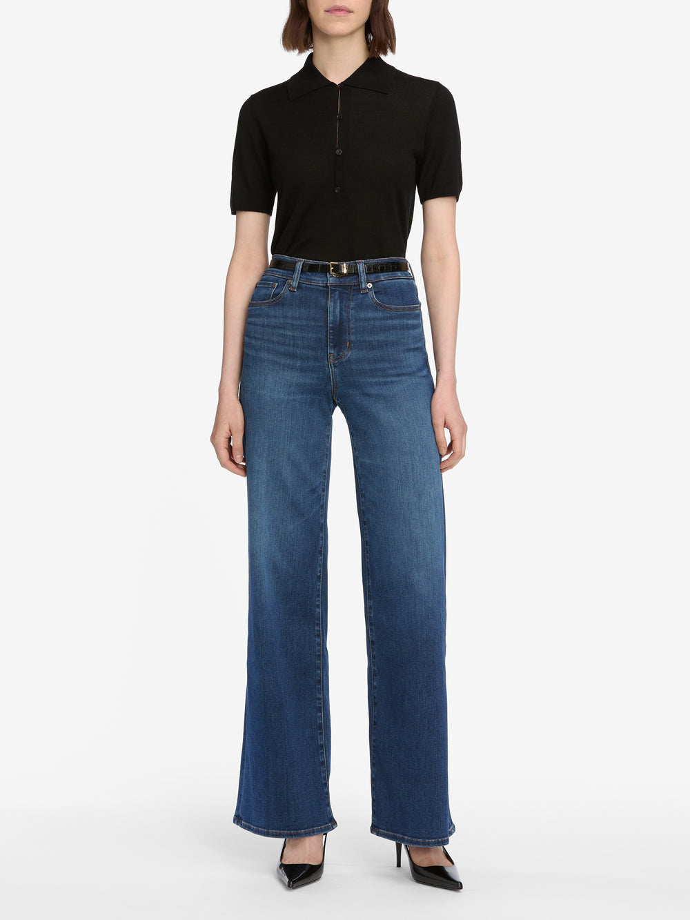 jeans full front view