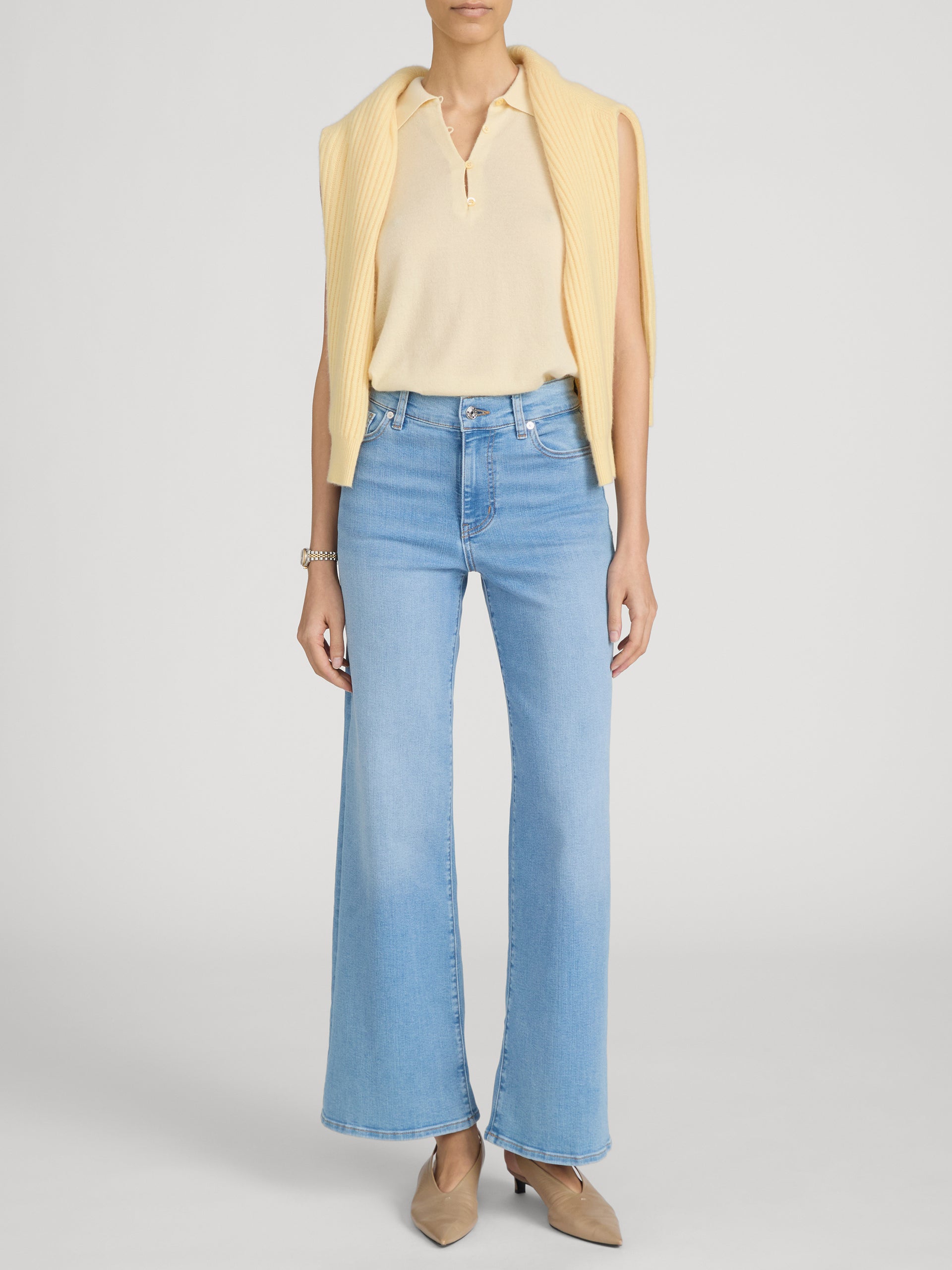 Jean on model Front 
