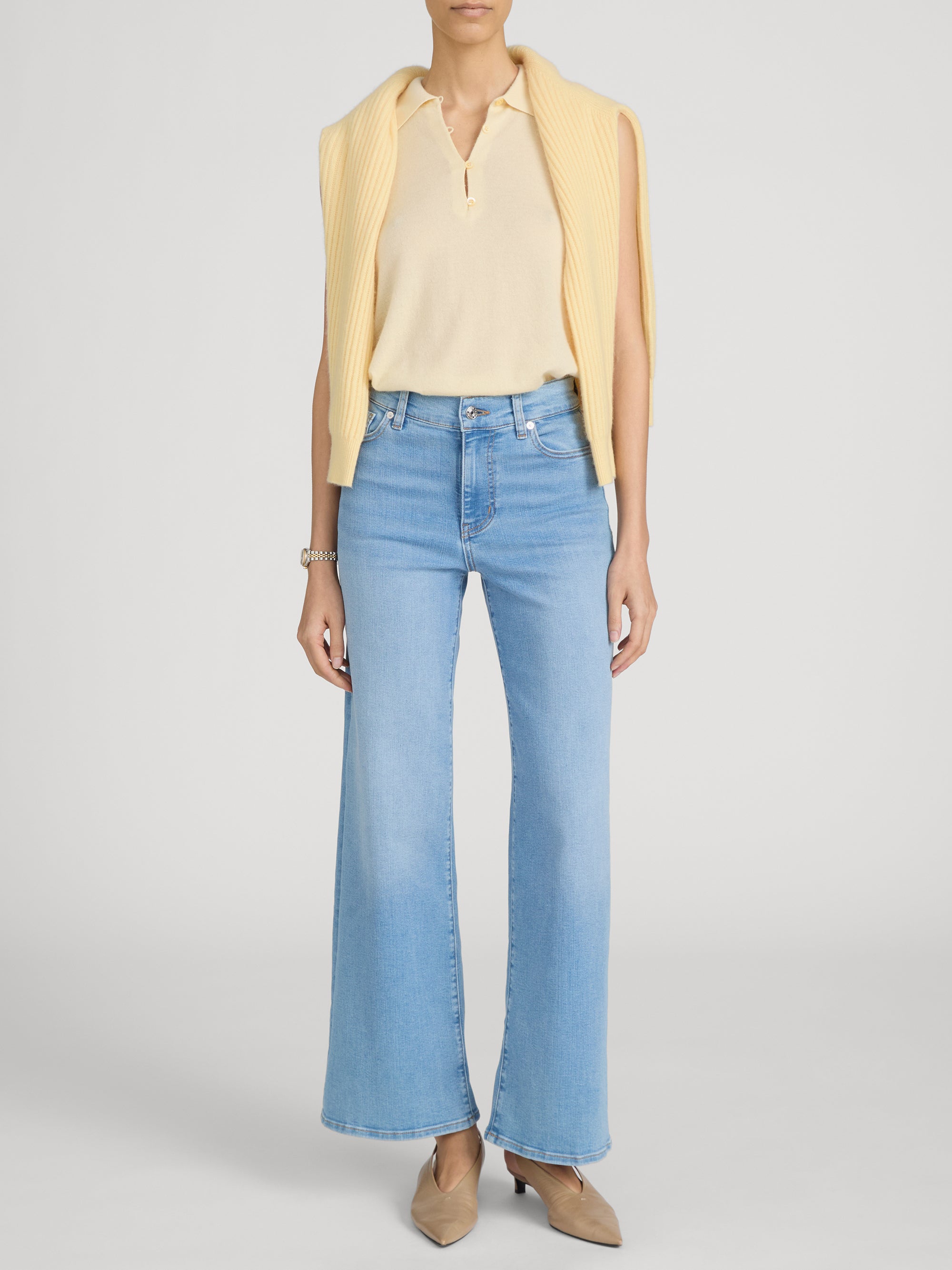 Jean on model Front 