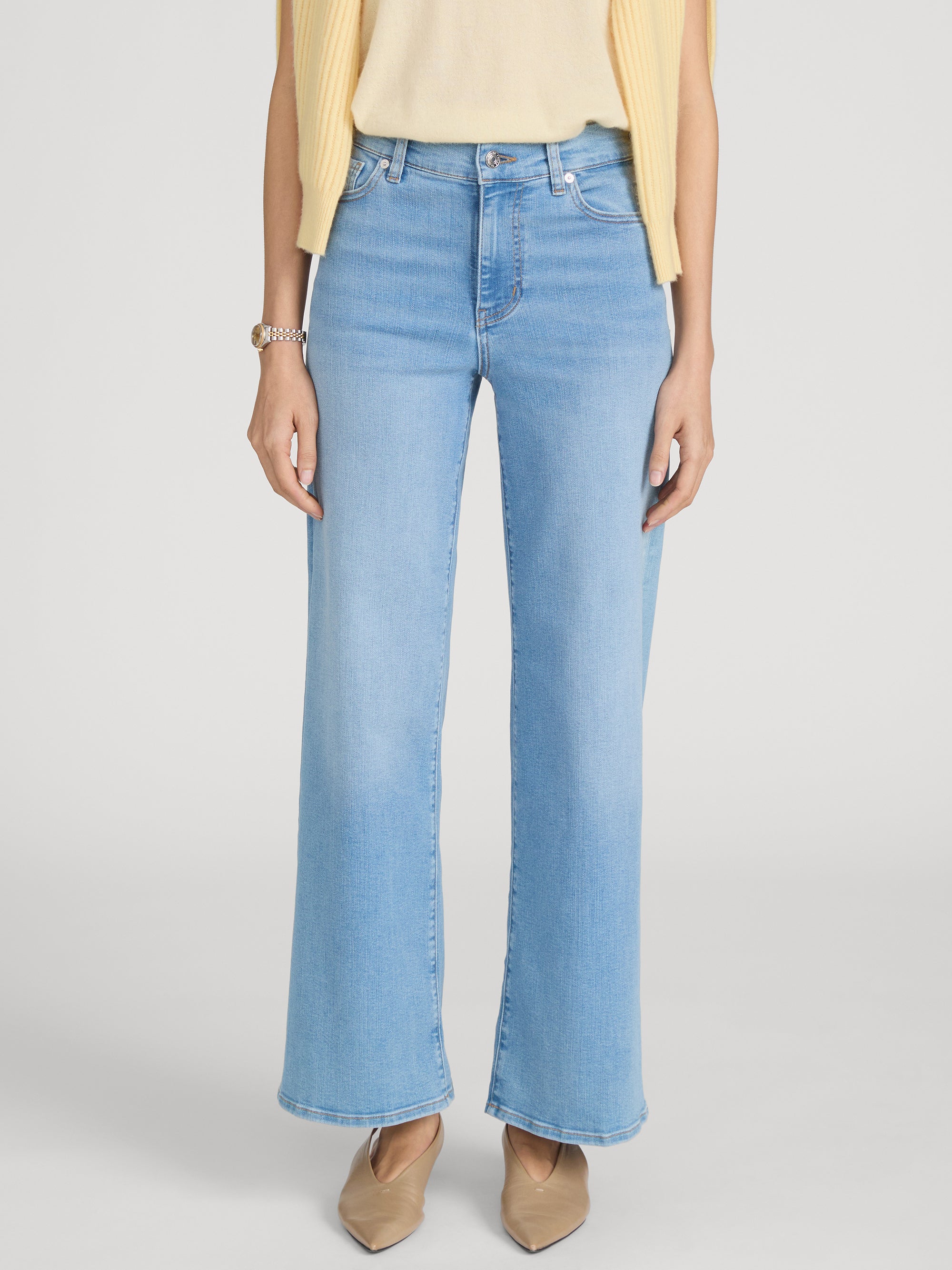 Jean on model Crop 