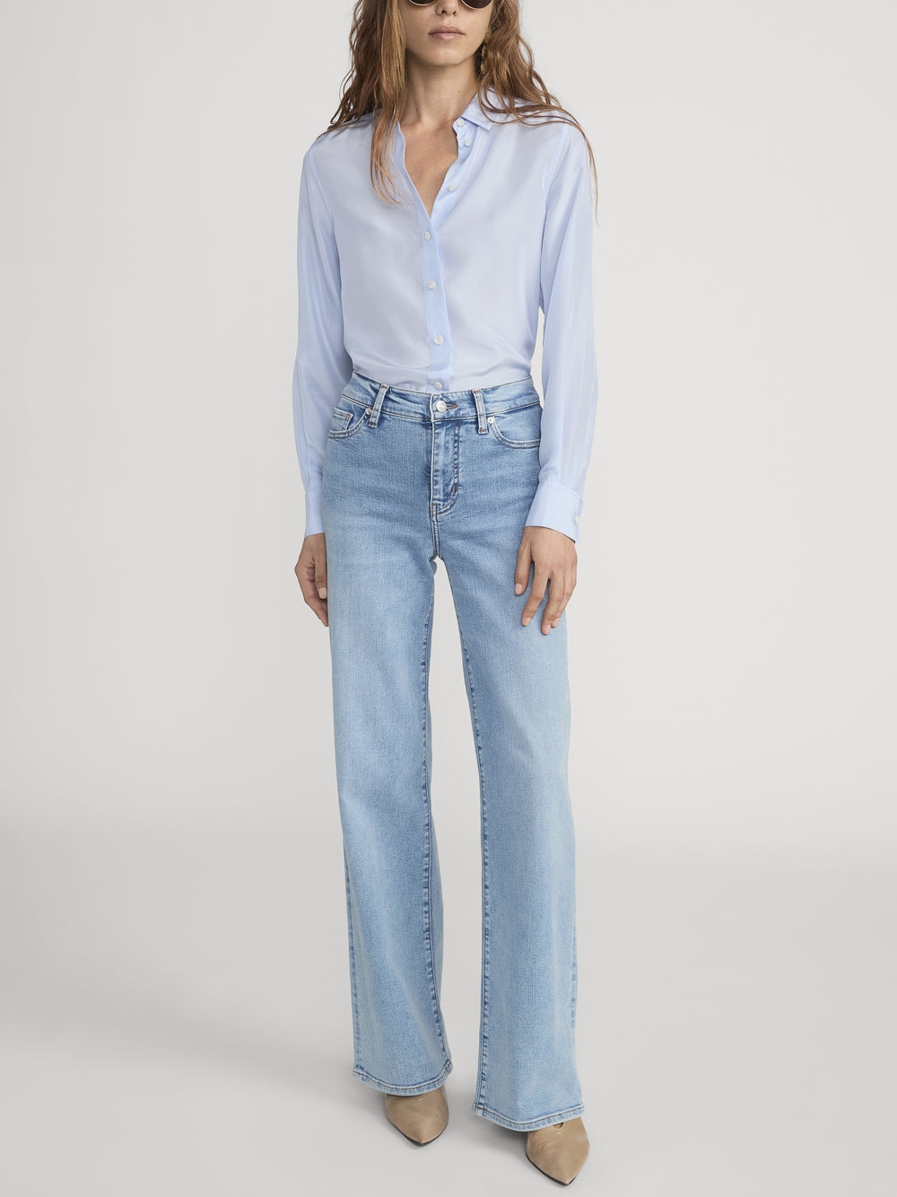 jeans full front view