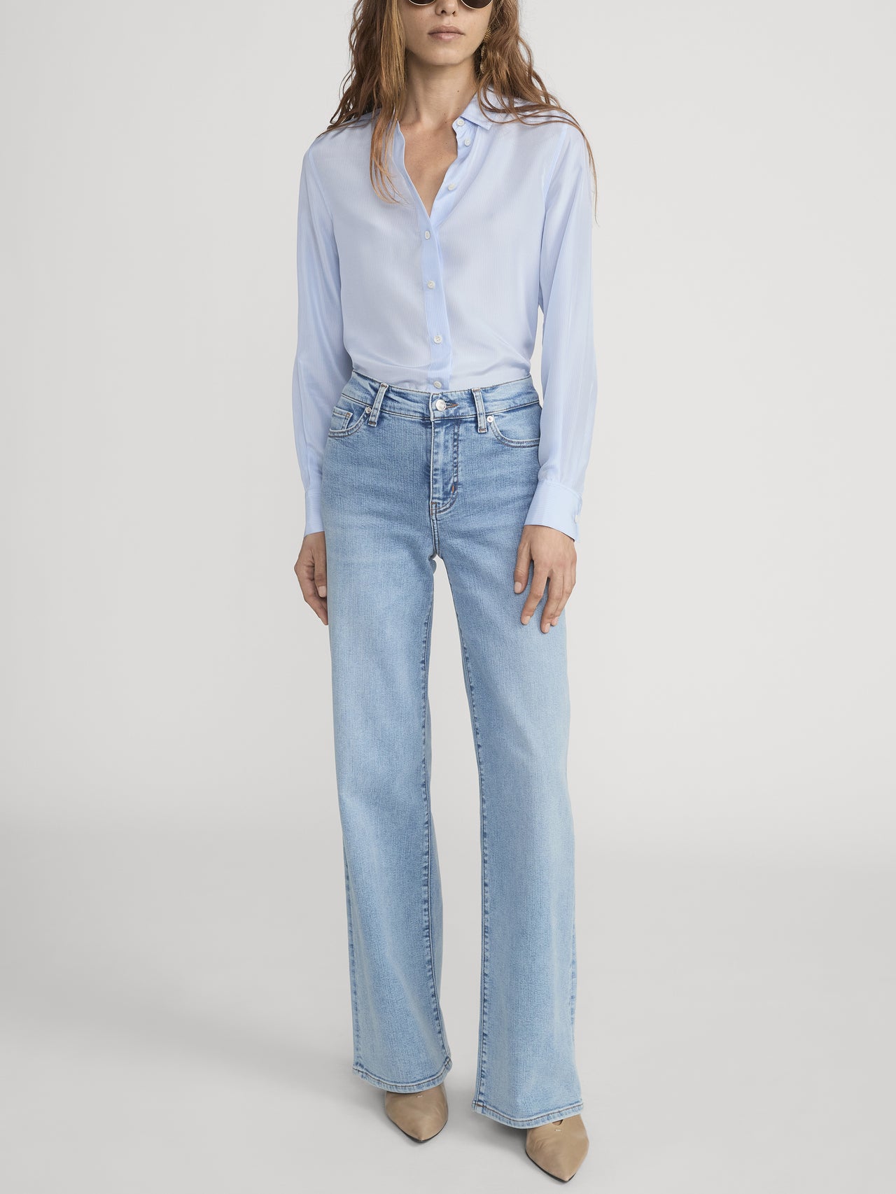 jeans full front view