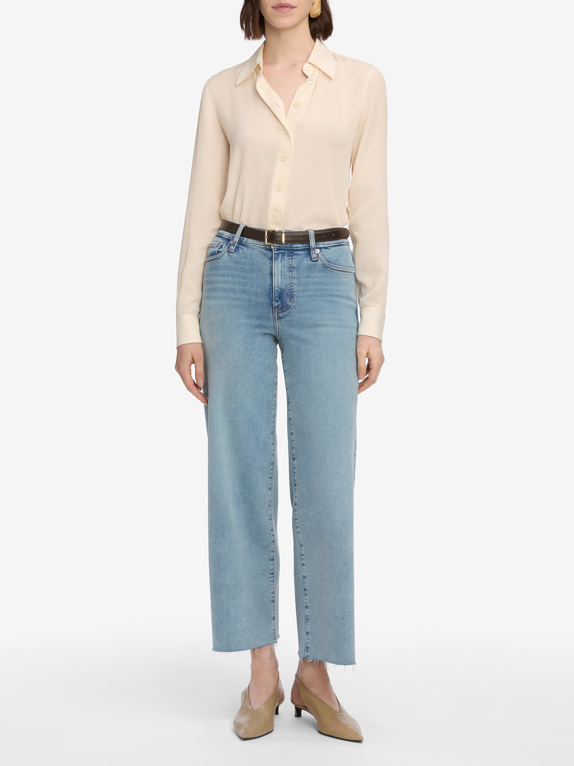 jeans full front view
