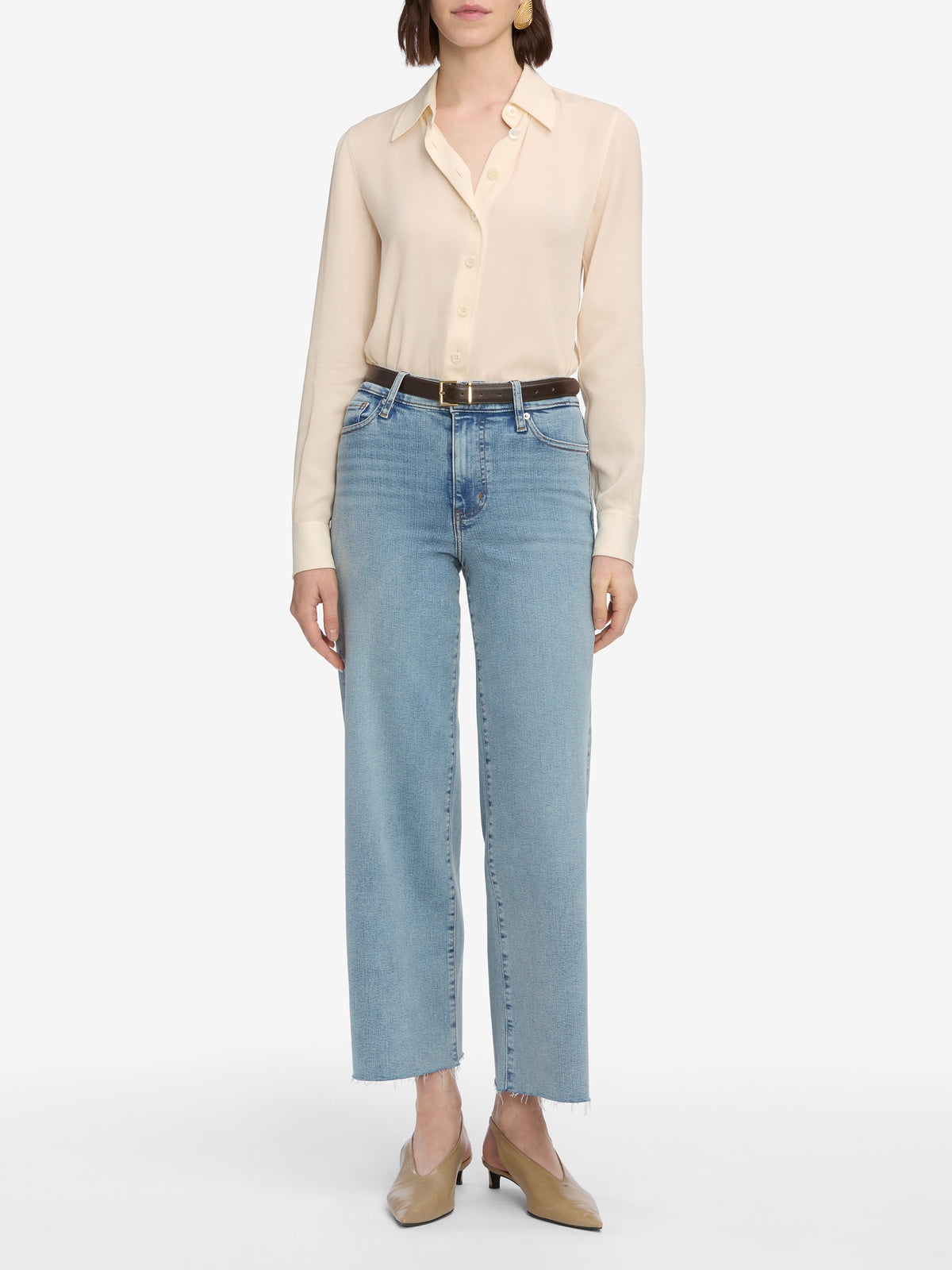 jeans full front view