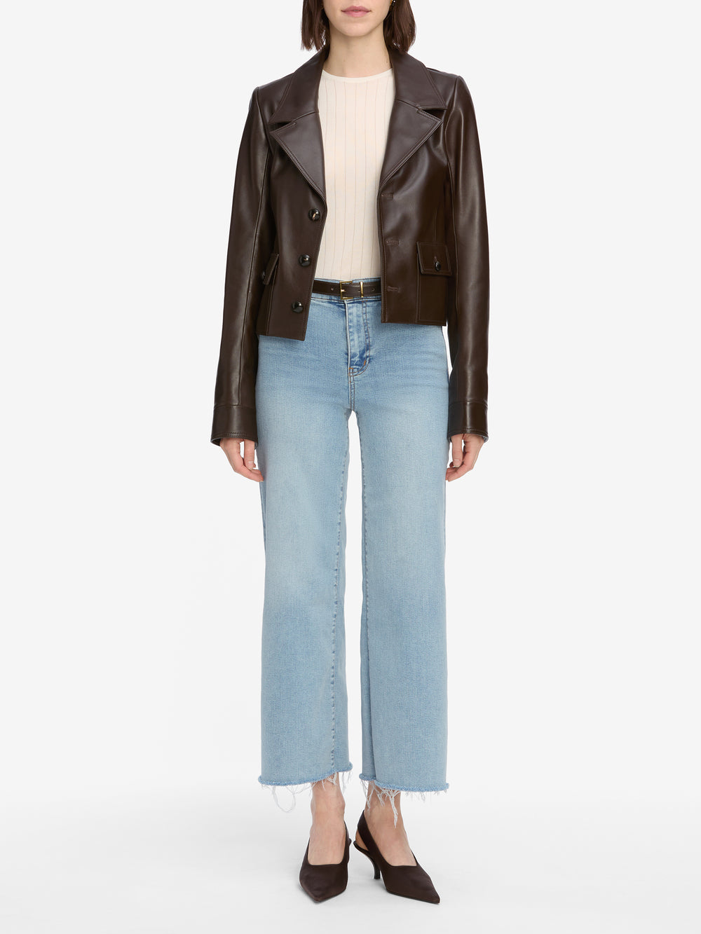 jeans full front view