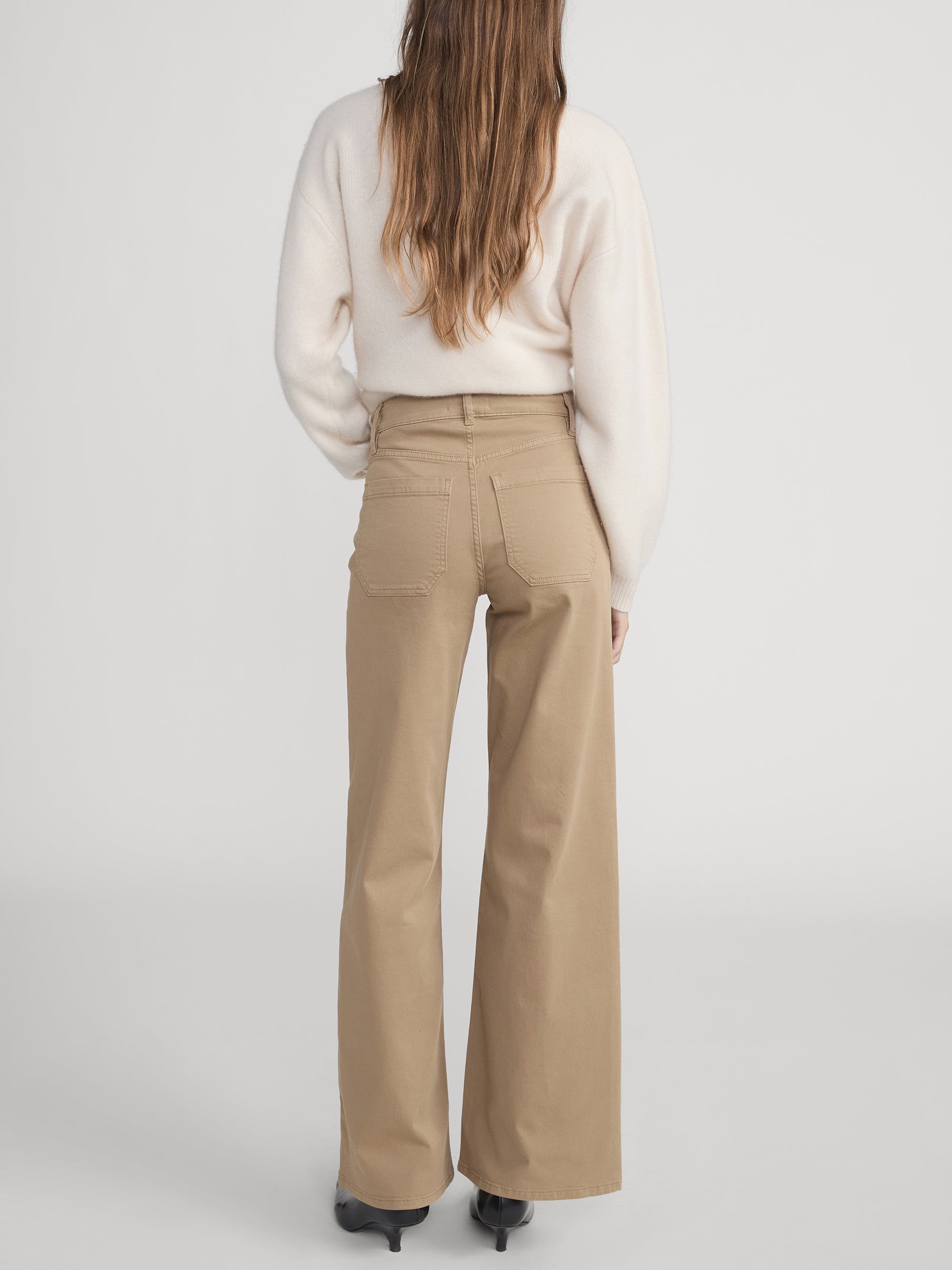 LE SLIM PALAZZO MODERNIST POCK KHAKI