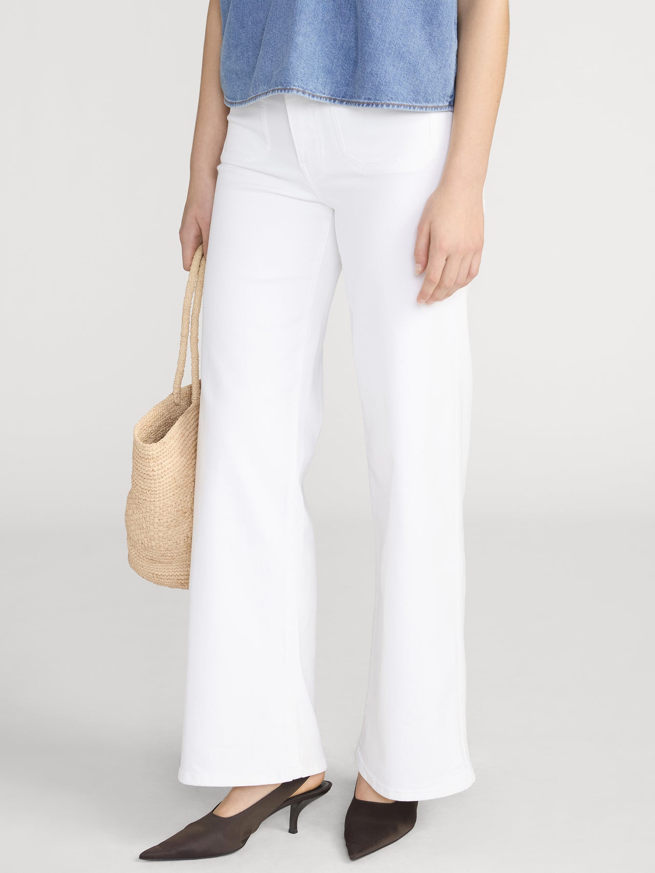 Le Slim Palazzo Modernist Pocket -- White