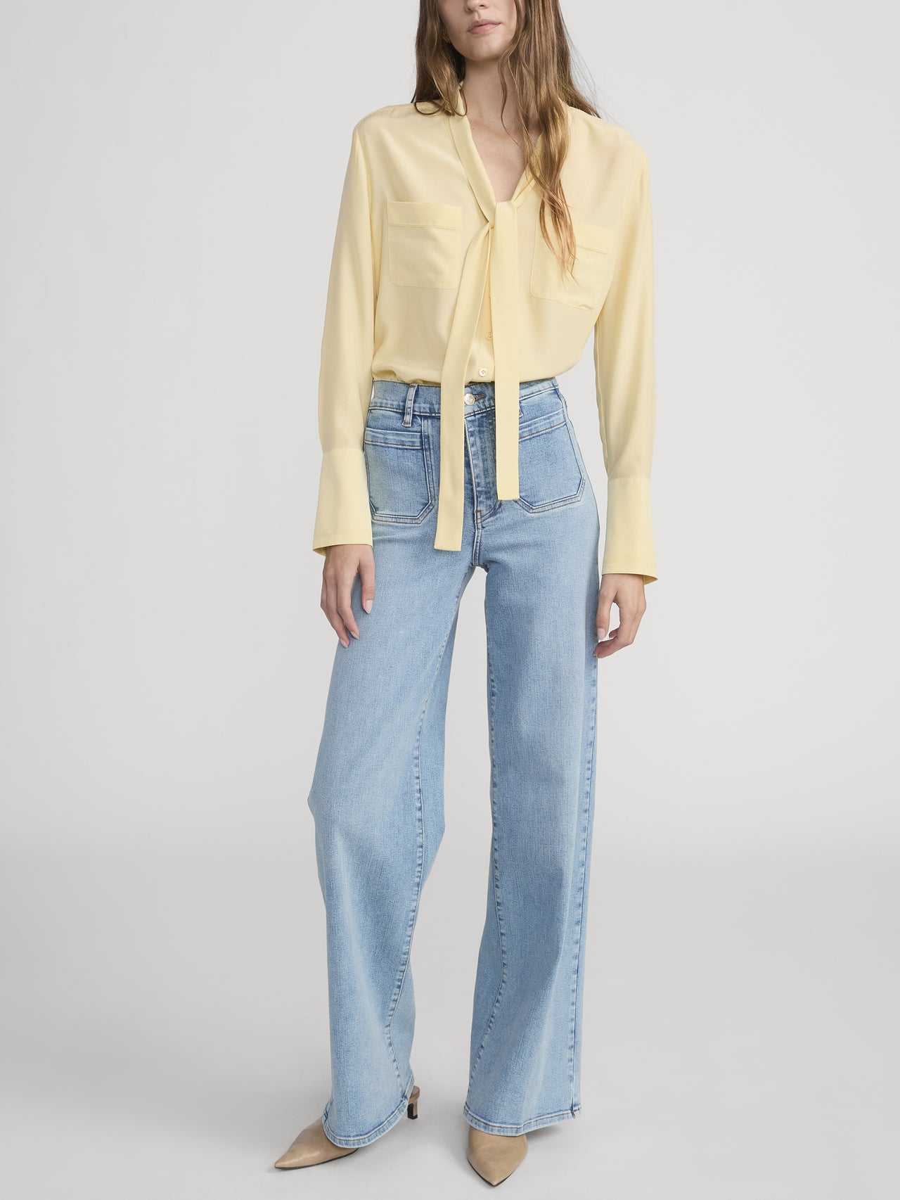 jeans full front view