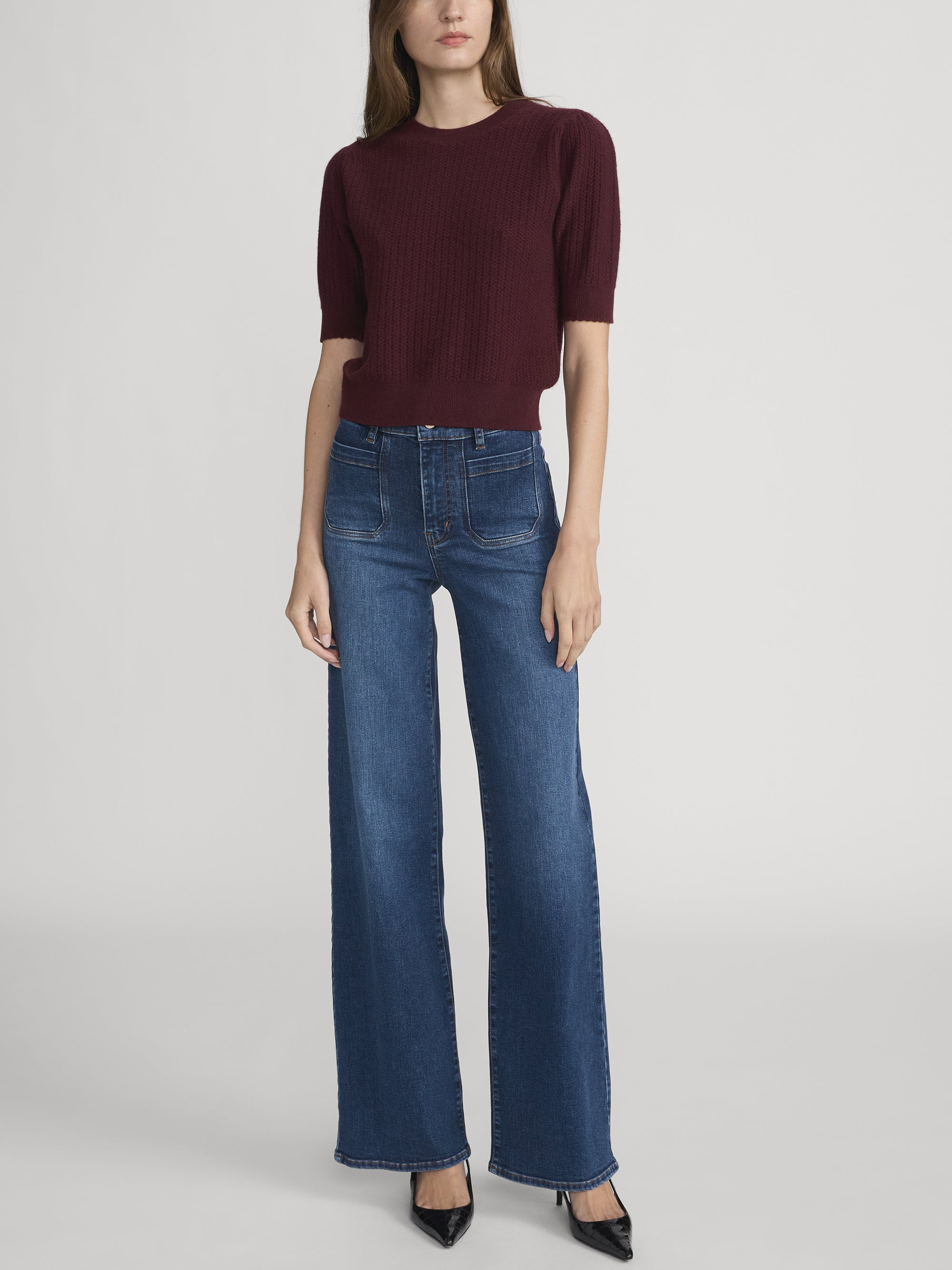 Le Slim Palazzo Modernist Pocket Jean -- Savior