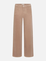 Le Slim Palazzo Modernist Pocket Corduroy -- Soft Taupe