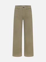 Le Slim Palazzo Modernist Pocket Crop -- Grasshopper