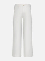Le Slim Palazzo Pintuck Pocket -- Au Natural Clean