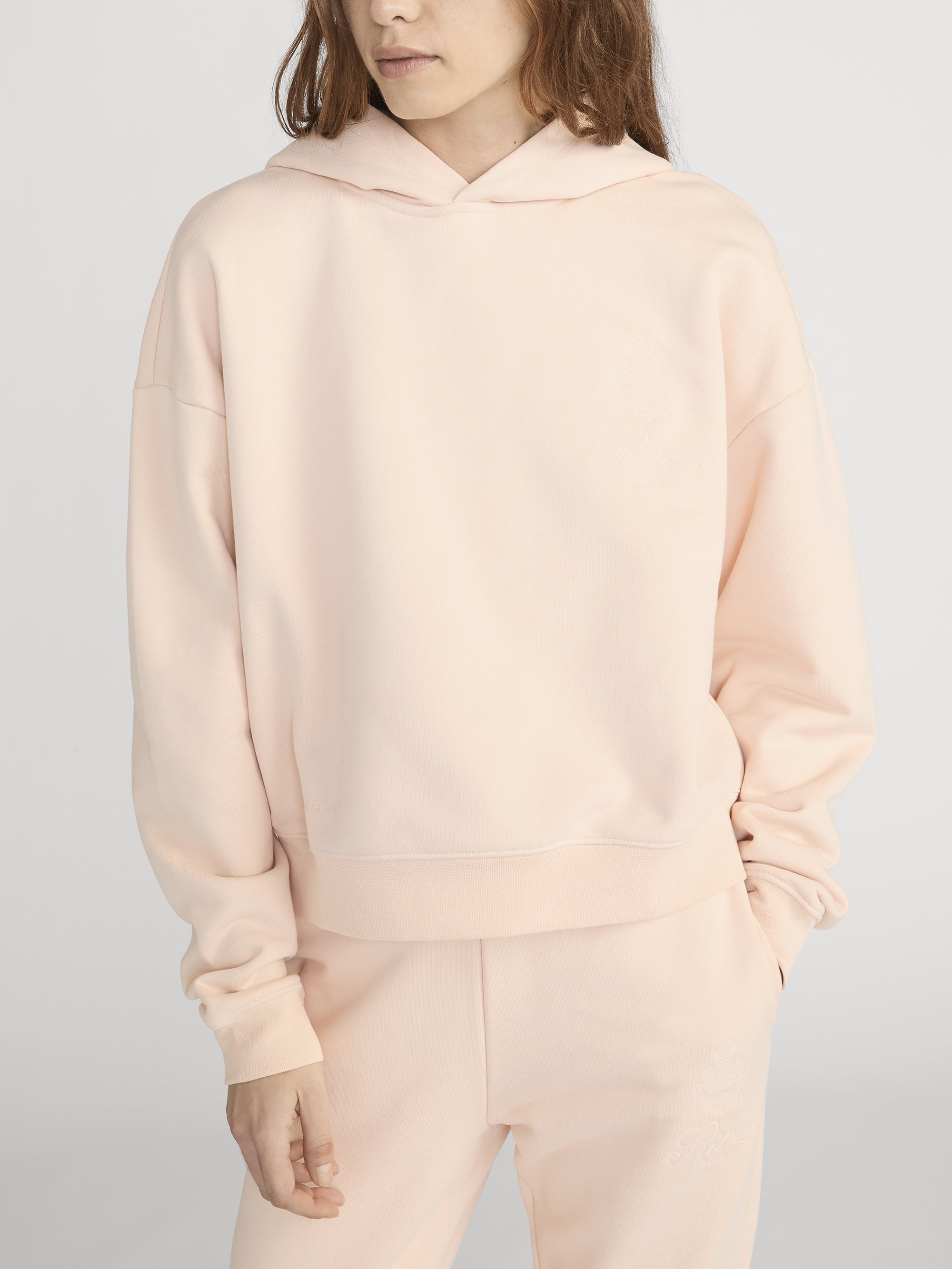 Ritz Sweatshirt Front Detail On Model 