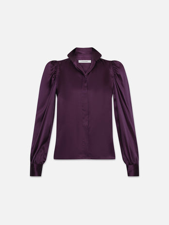 Gillian Long Sleeve Top -- Plum