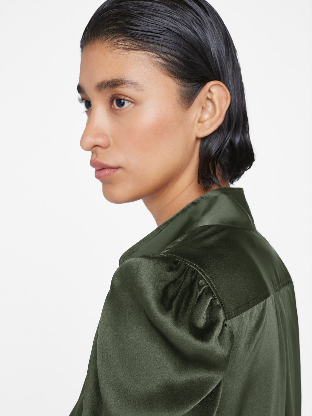 Gillian Long Sleeve Top in Surplus – FRAME