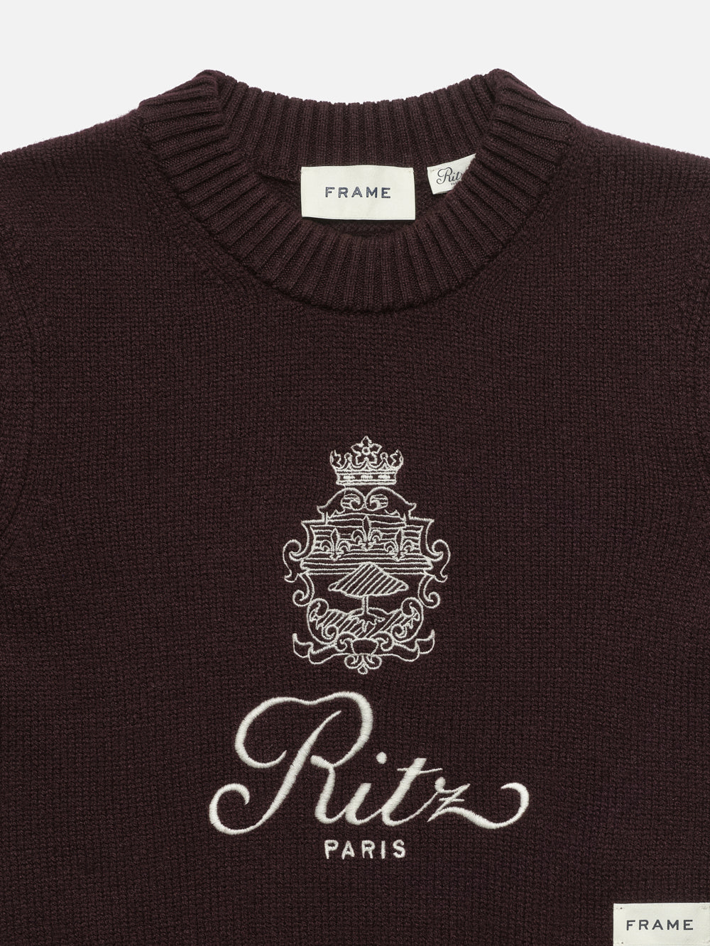 Ritz Women's Cashmere Sweater -- Bordeaux