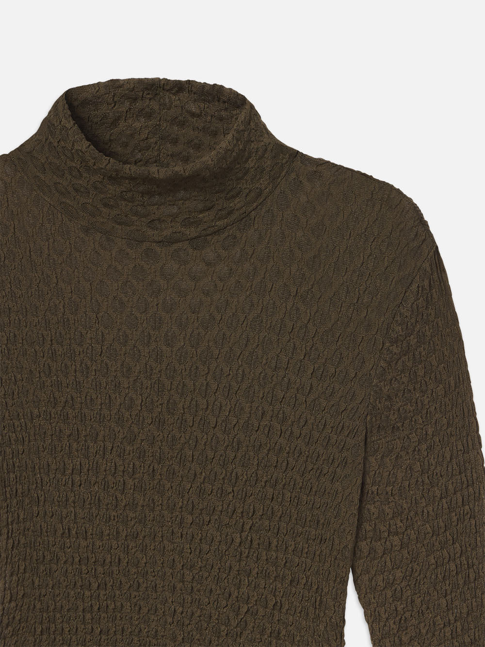 Tactleneck MESH LACE TURTLENECK RICH MILITARY – FRAME