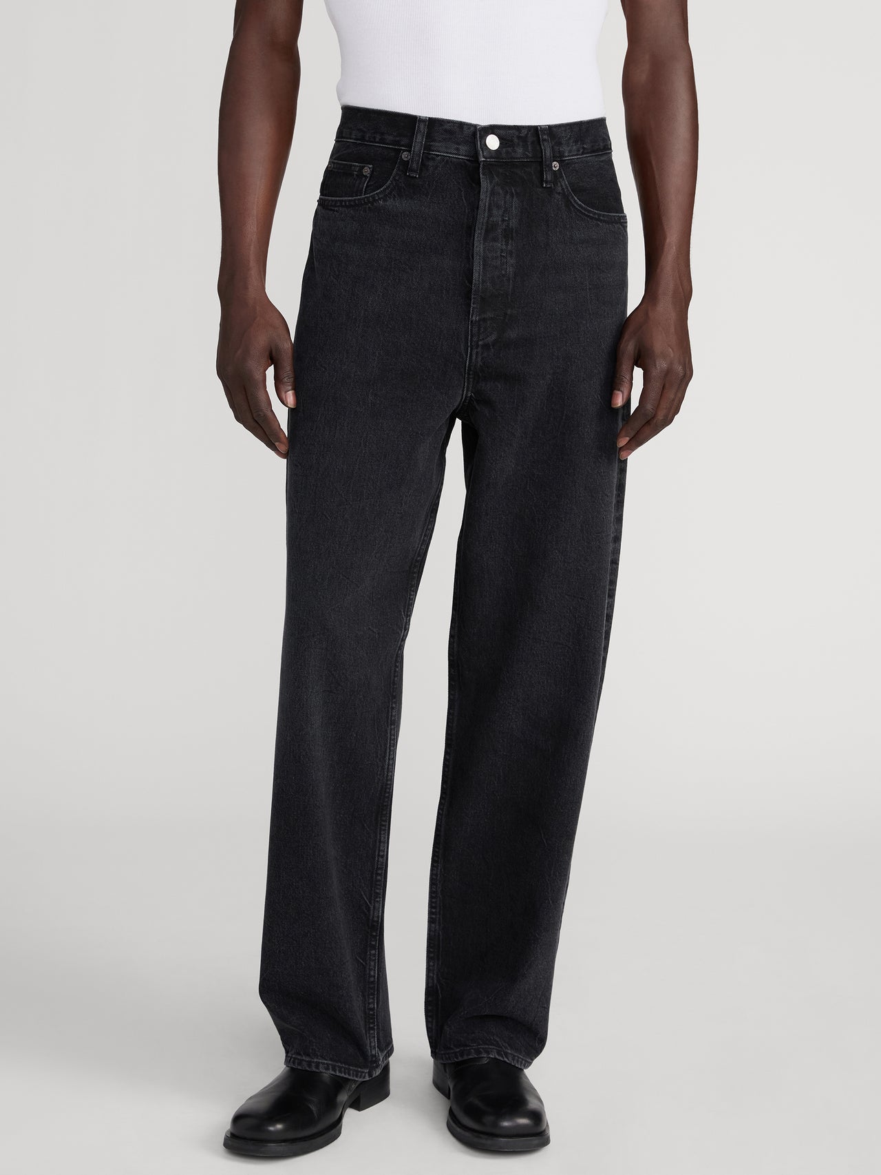 jeans full front view