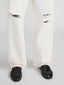Baggy Jean -- Off White Destructed