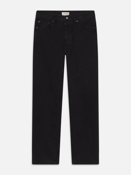 argue MELLOW STRAIGHT BLACK DENIM ② M007DPA246-BLK_jeans-front-