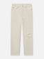 Relaxed Jean -- Off White Rip