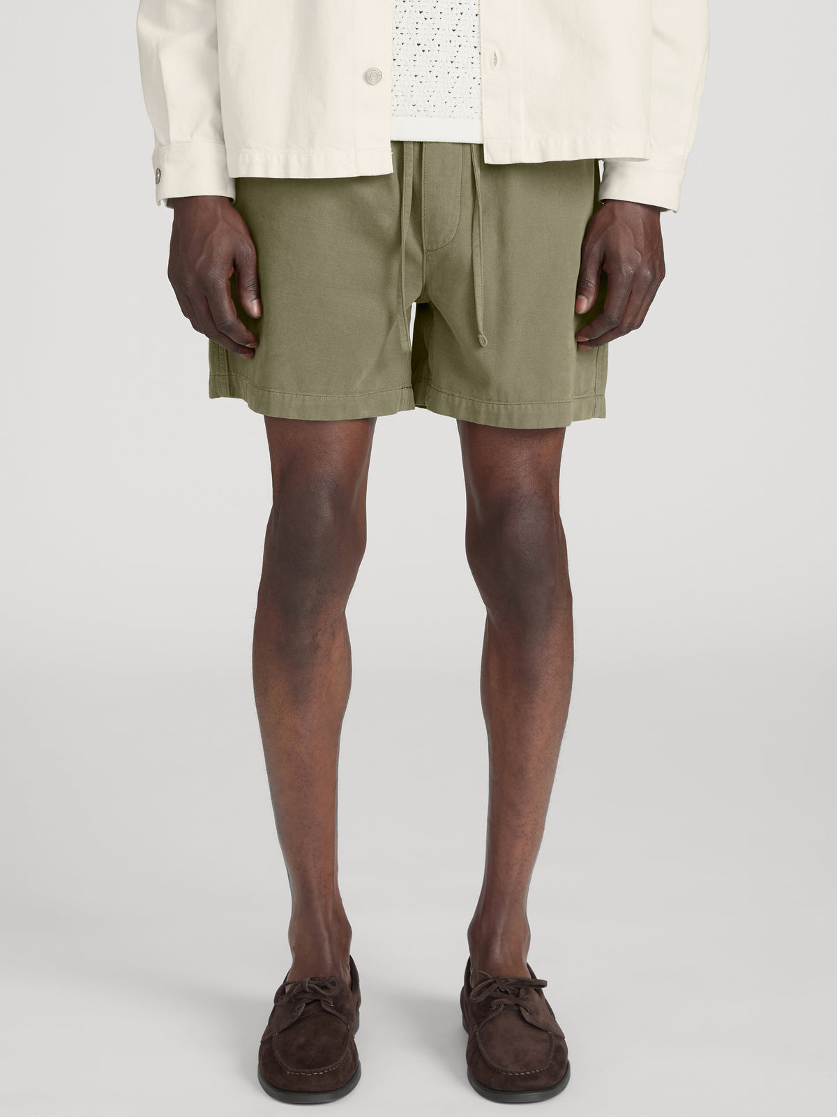 Canvas Shorts -- Military Khaki