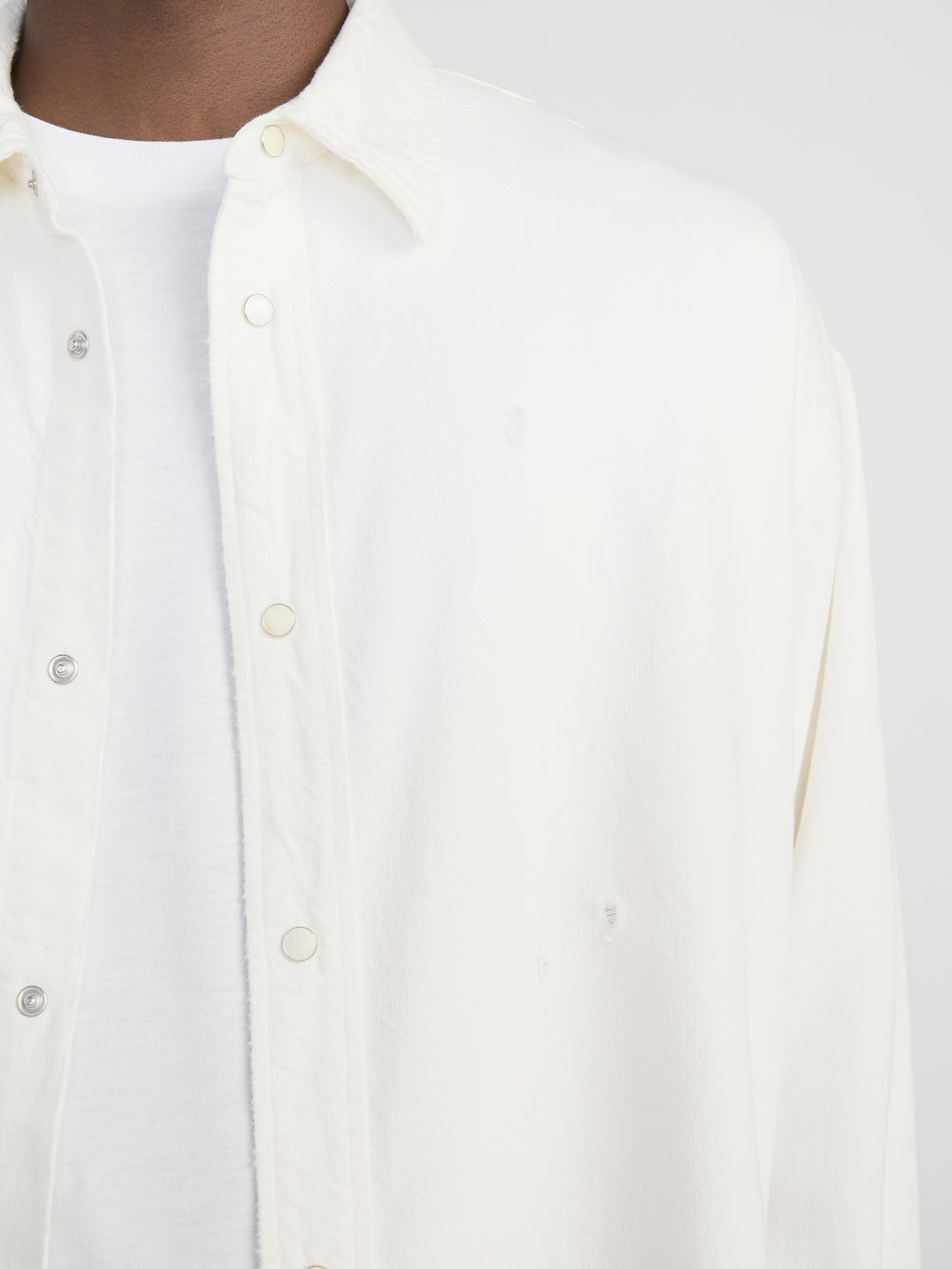 Relaxed Denim Shirt -- Off White