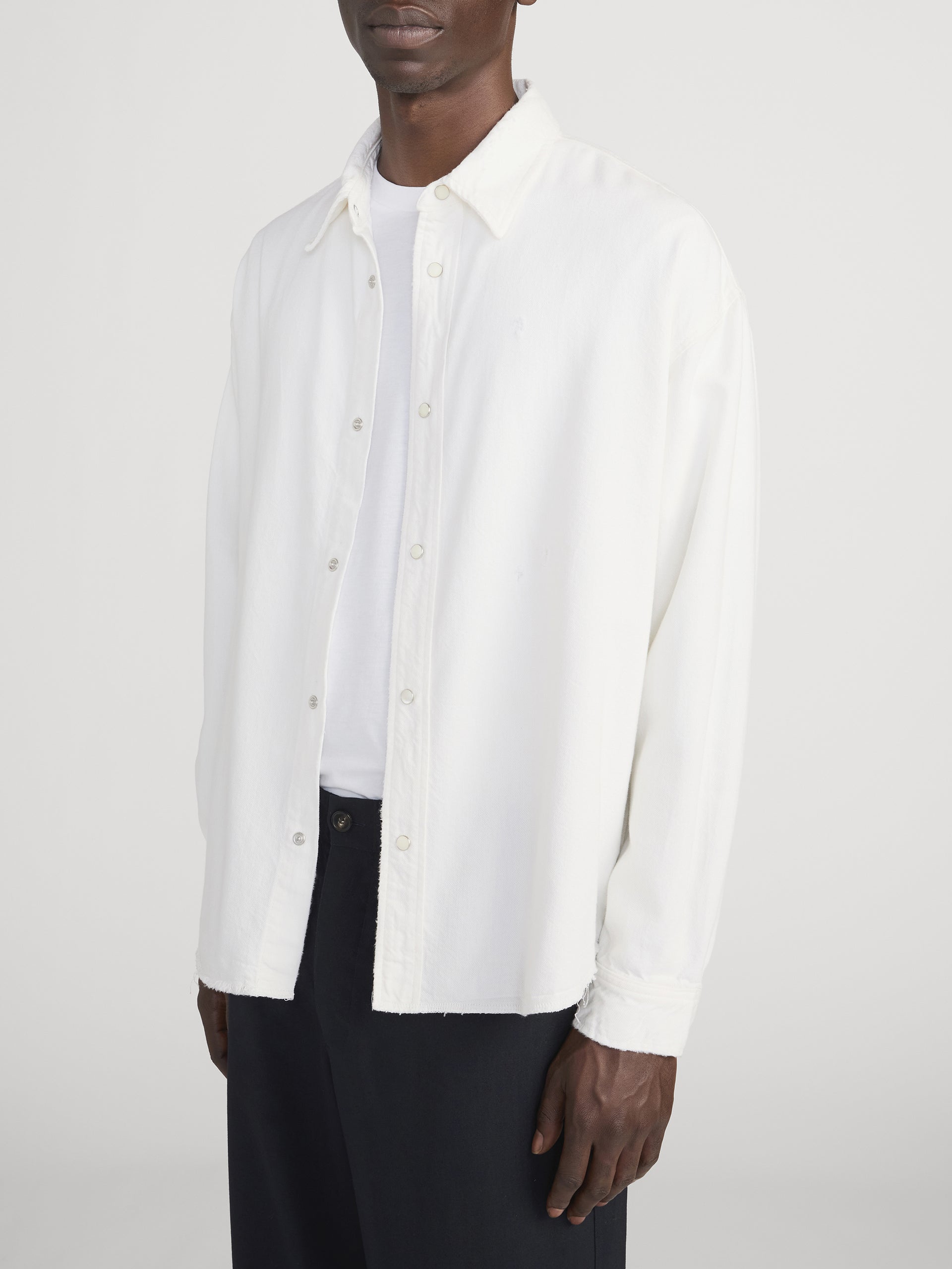 Relaxed Denim Shirt -- Off White