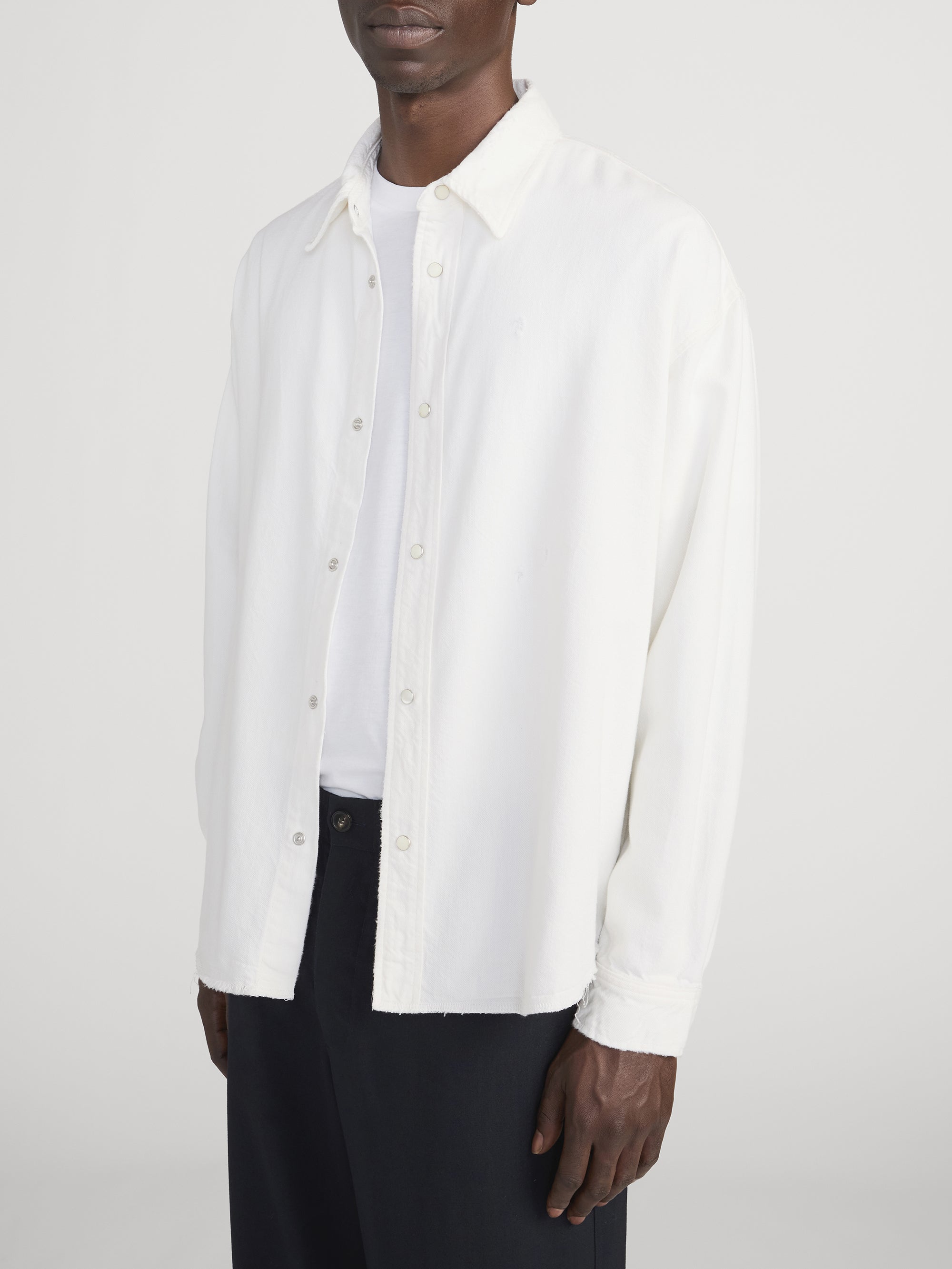 Relaxed Denim Shirt -- Off White