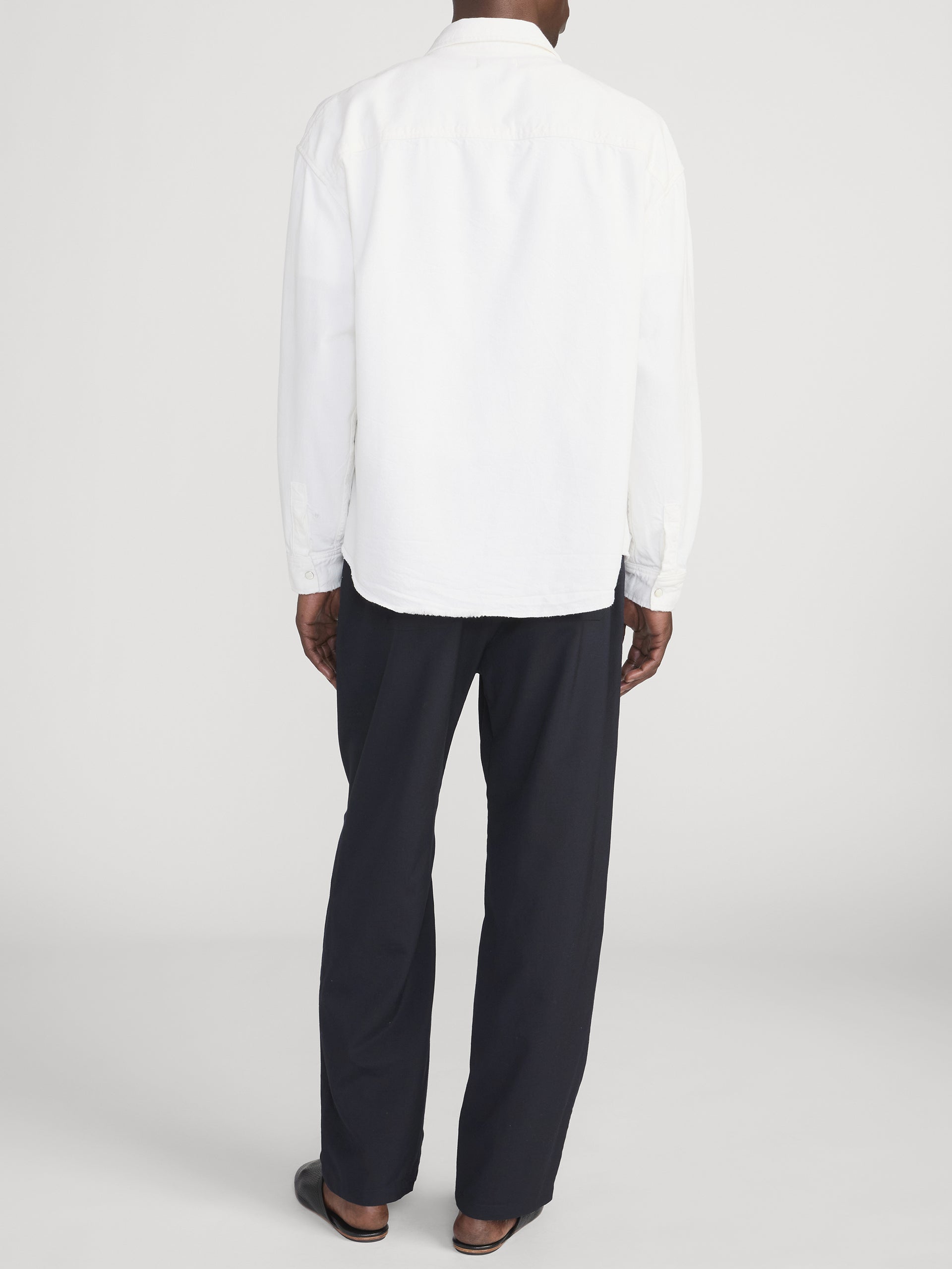 Relaxed Denim Shirt -- Off White