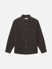 Linen Blend Classic Shirt -- West Ash