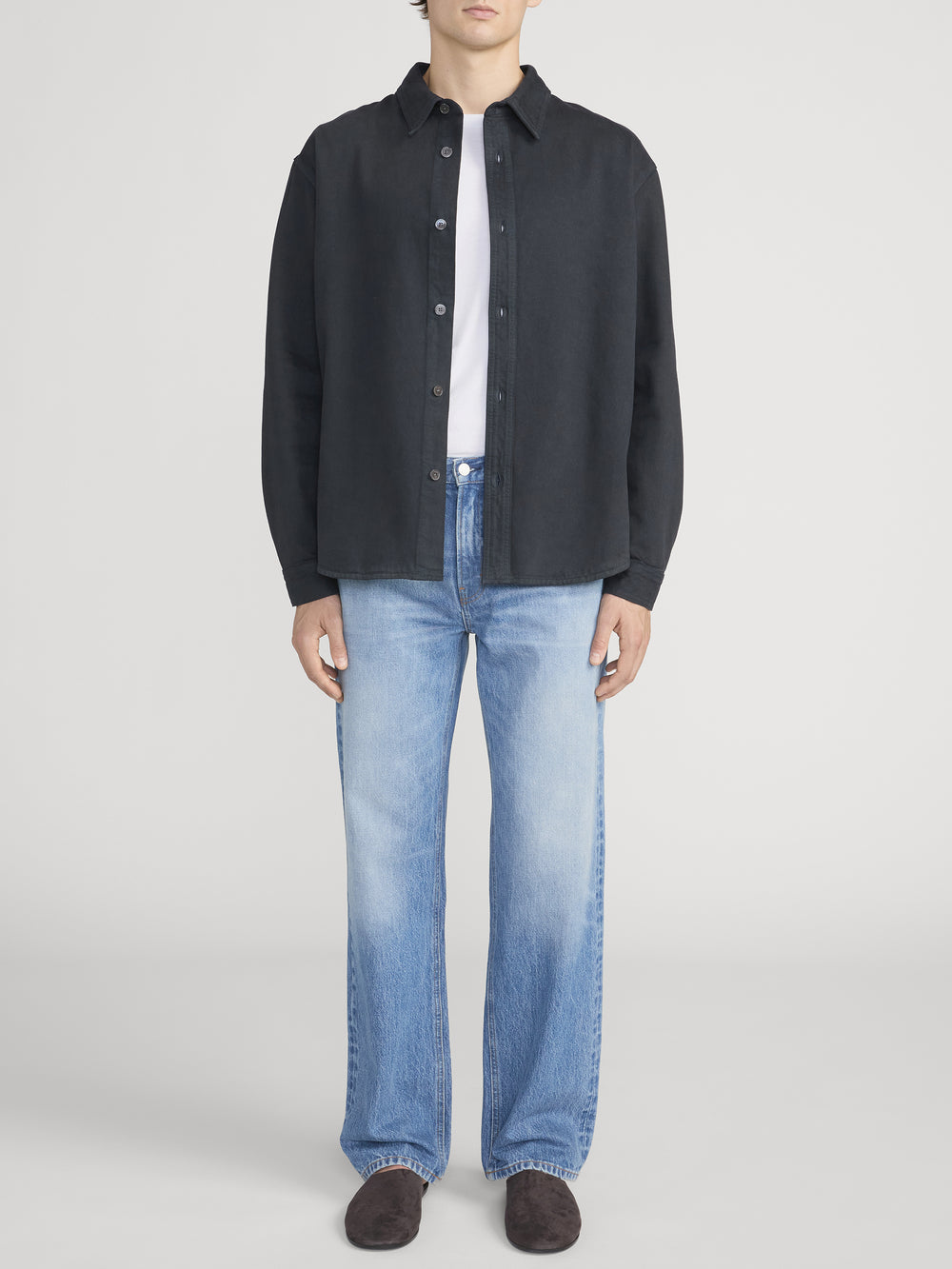 Denim Overshirt -- Dark Navy