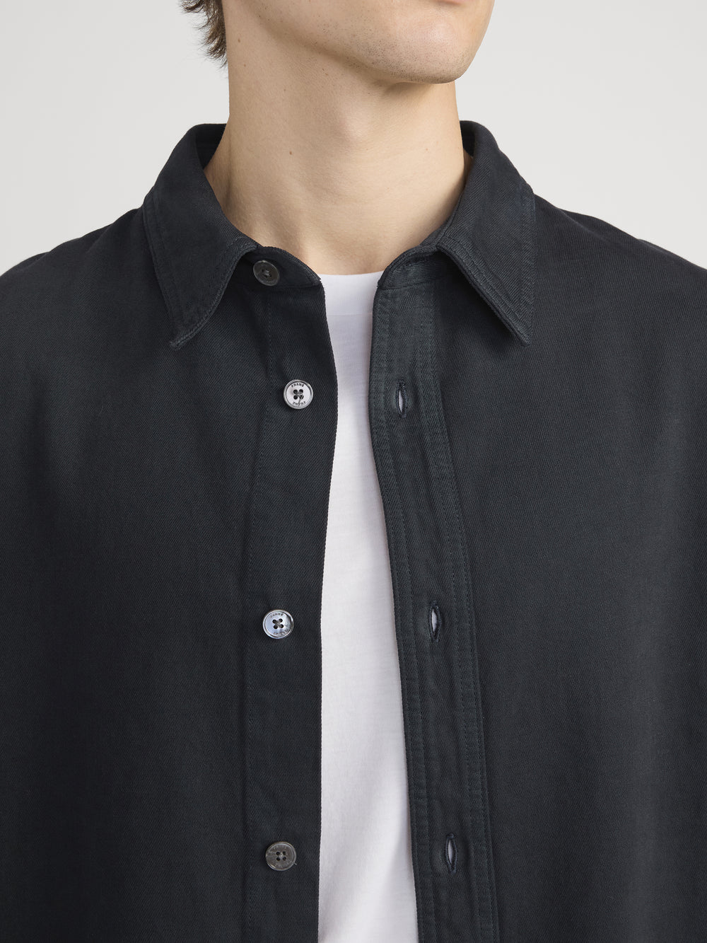 Denim Overshirt -- Dark Navy