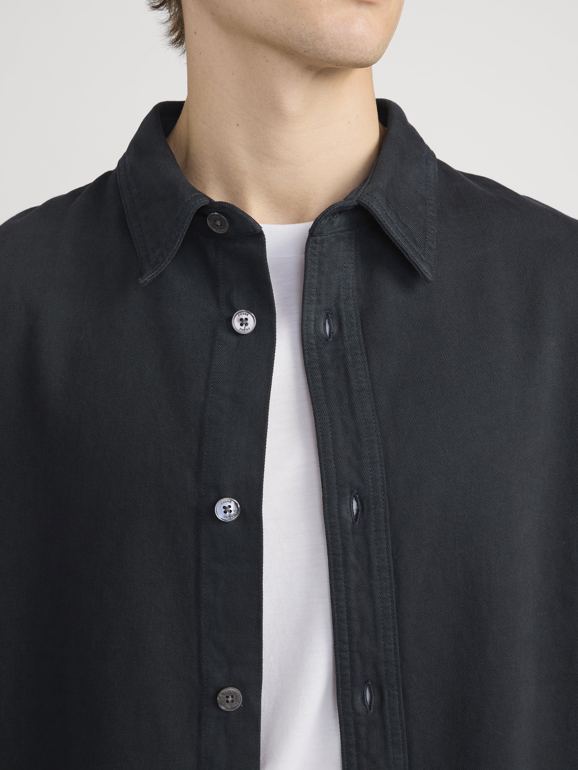 Denim Overshirt -- Dark Navy