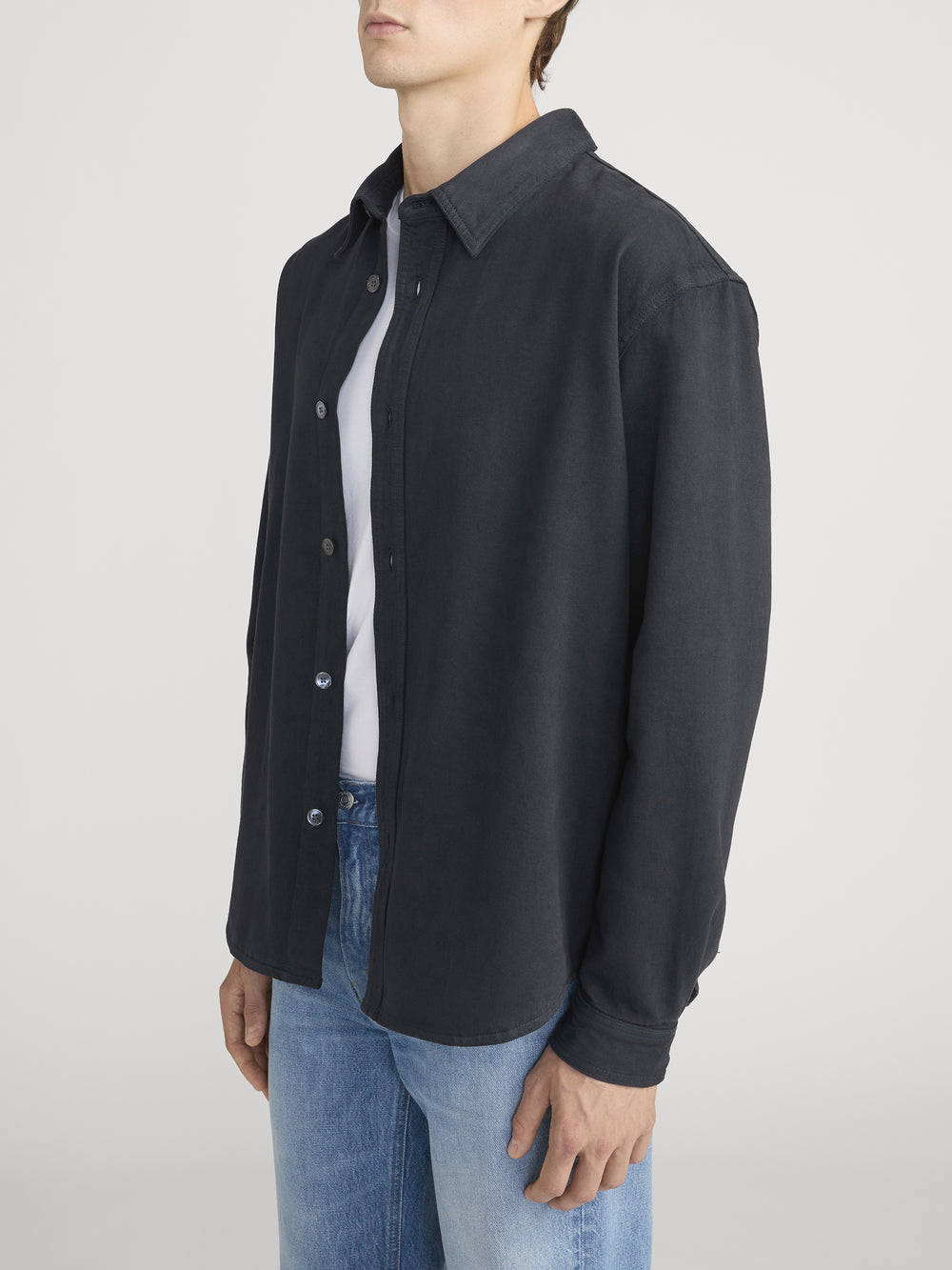 Denim Overshirt -- Dark Navy