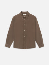 Relaxed Denim Shirt -- Brownstone