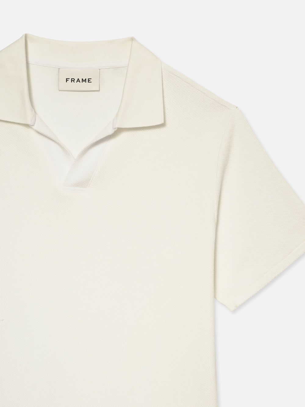 JACQUARD POLO OFF WHITE