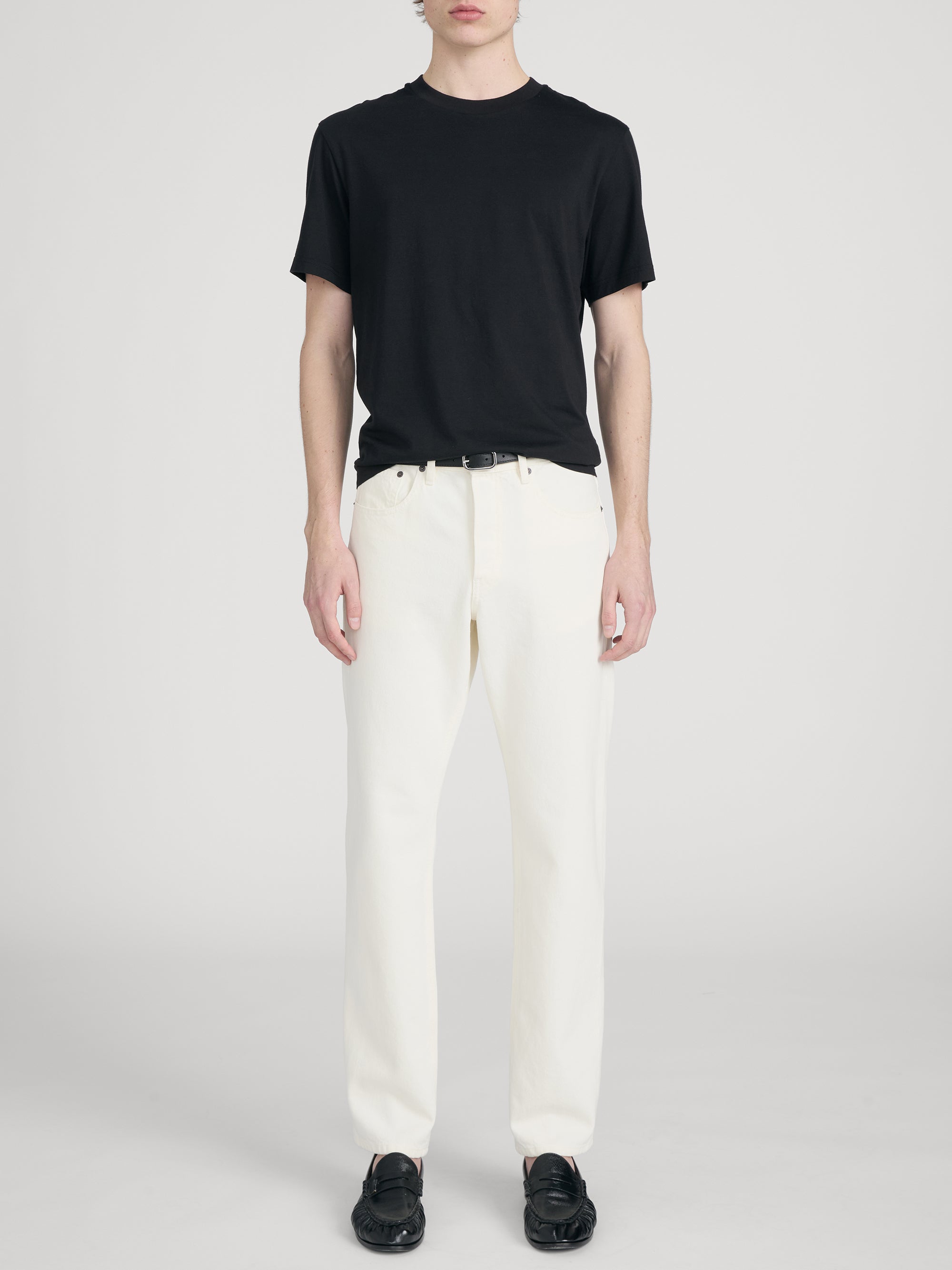 Tee on model front 