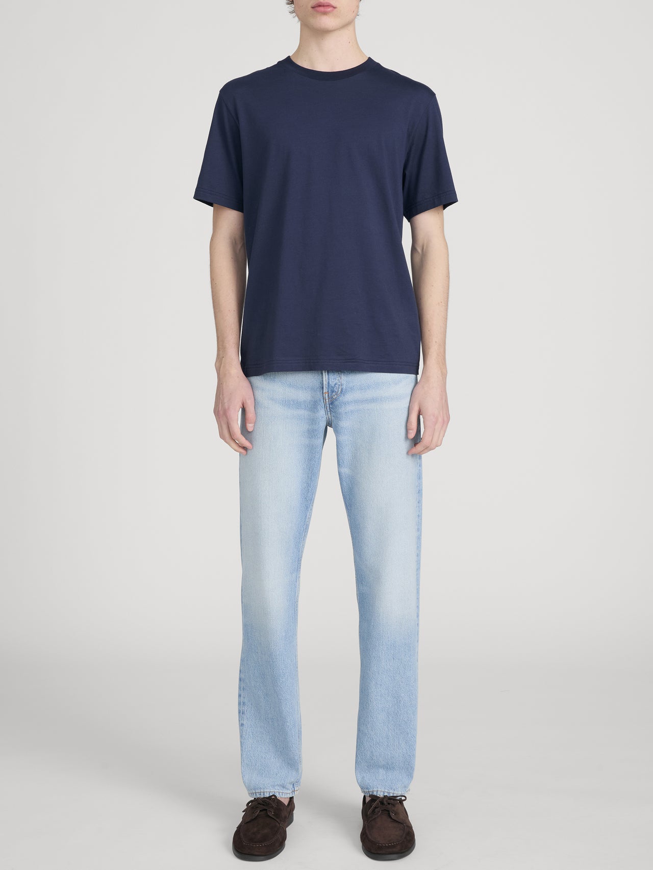 Tee on model front 