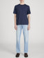 Tee on model front 