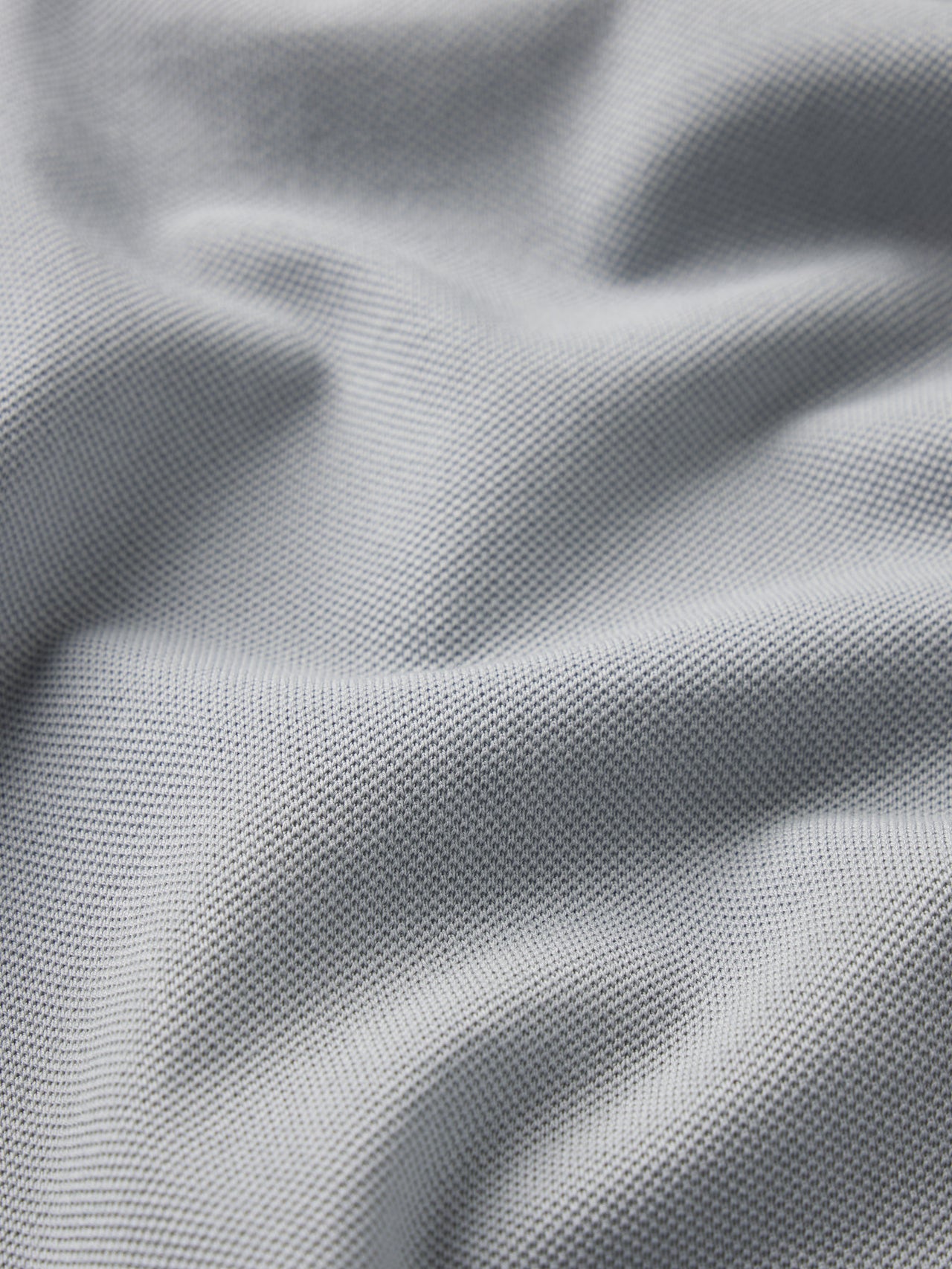 Light Pique Polo -- Blue Grey