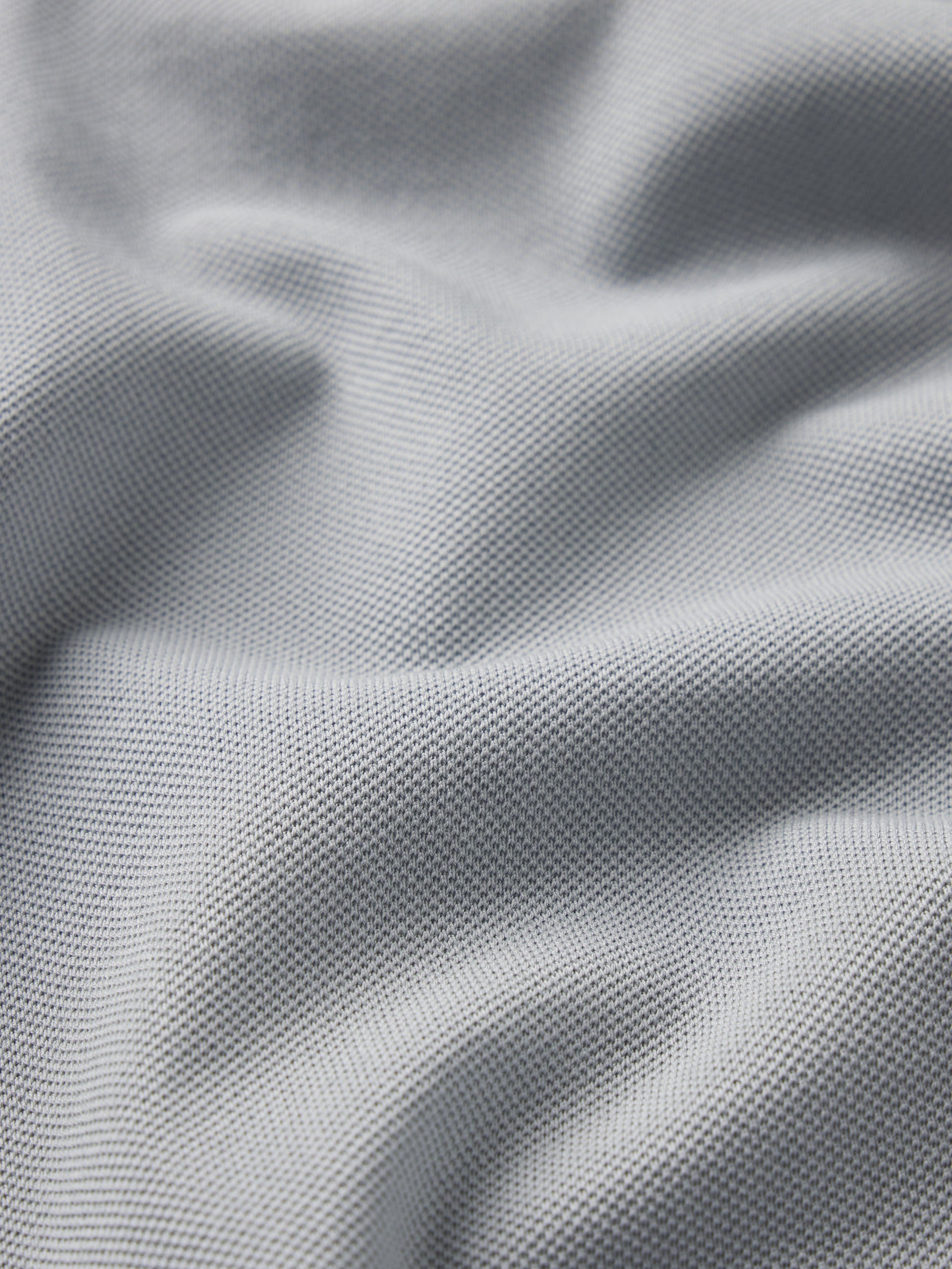 Light Pique Polo -- Blue Grey