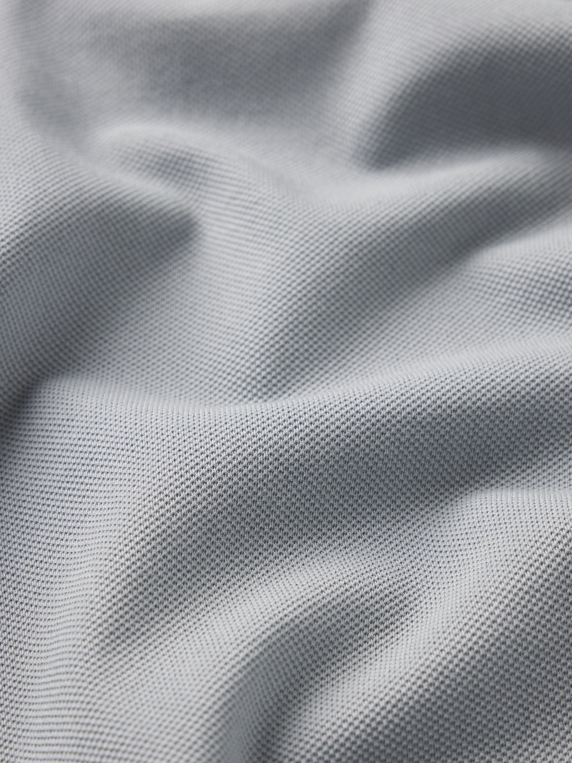 Light Pique Polo -- Blue Grey