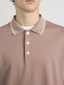 Light Pique Polo -- Smoky Mauve