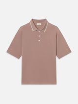 Light Pique Polo -- Smoky Mauve
