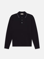 Long Sleeve Pique Polo