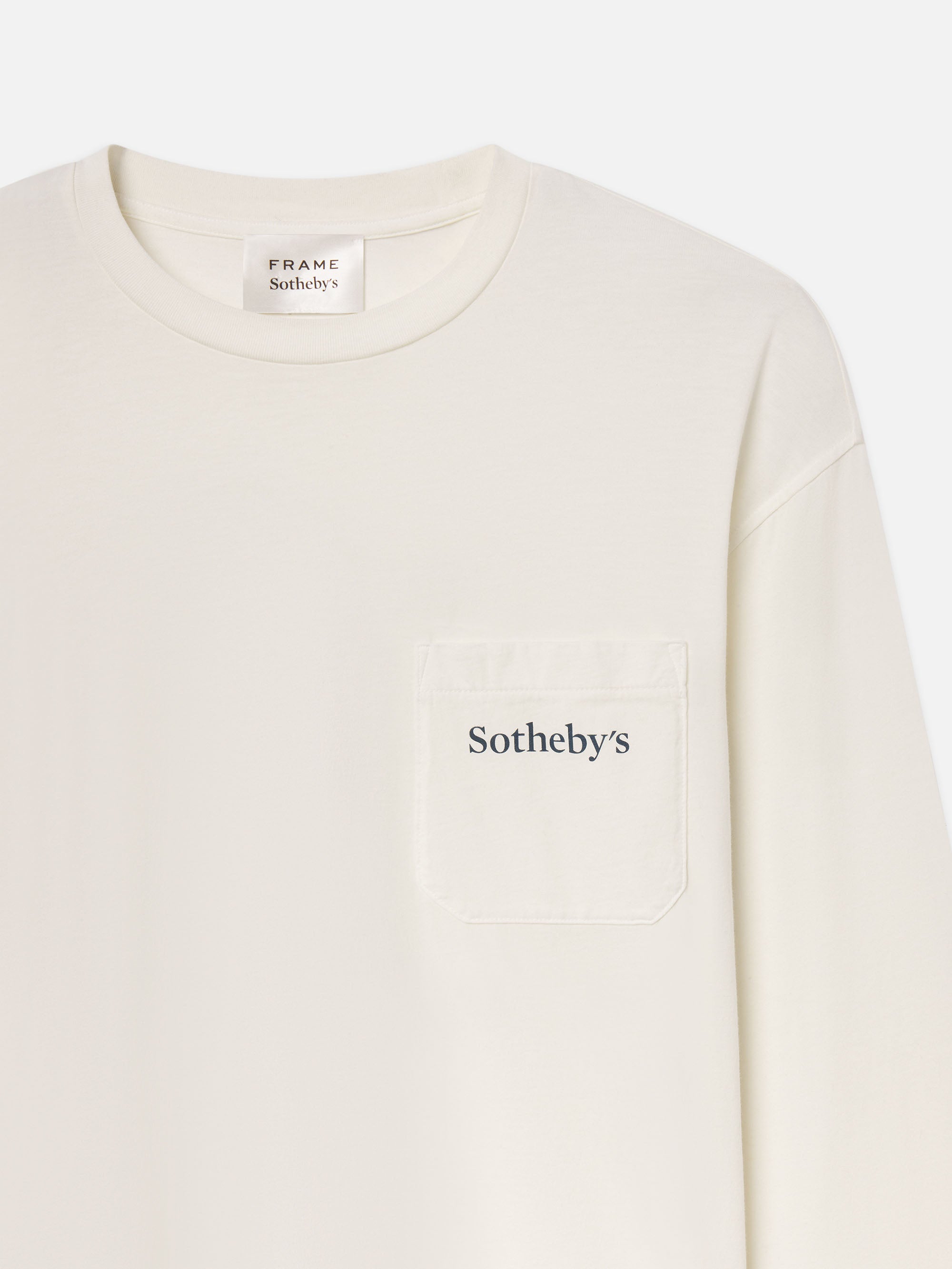 SOTHEBY'S UNISEX L/S TEE WHITE